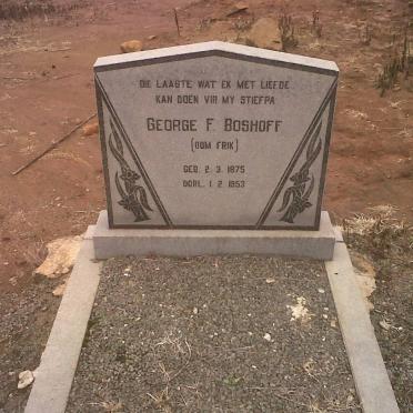 BOSHOFF George F. 1875-1953