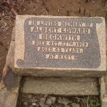 BECKWITH Albert Edward -1919