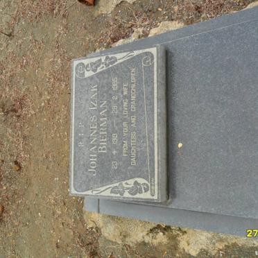 BIERMAN Johannes Izak 1919-1985