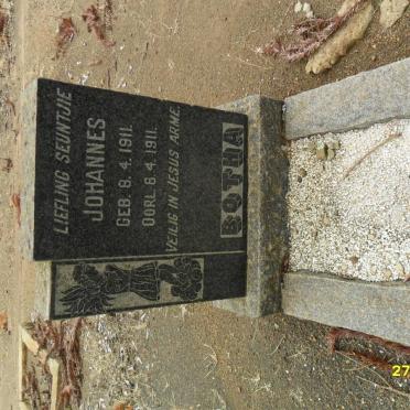 BOTHA Johannes 1911-1911