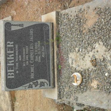 BEKKER Michiel Cornelius Jacobs 1885-1968