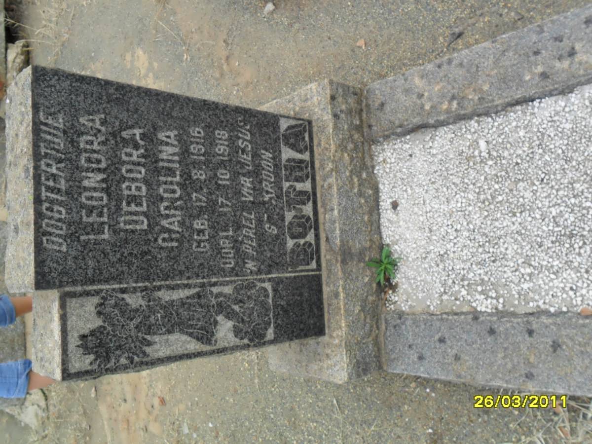 BOTHA Leonora Debora Carolina 1916-1918