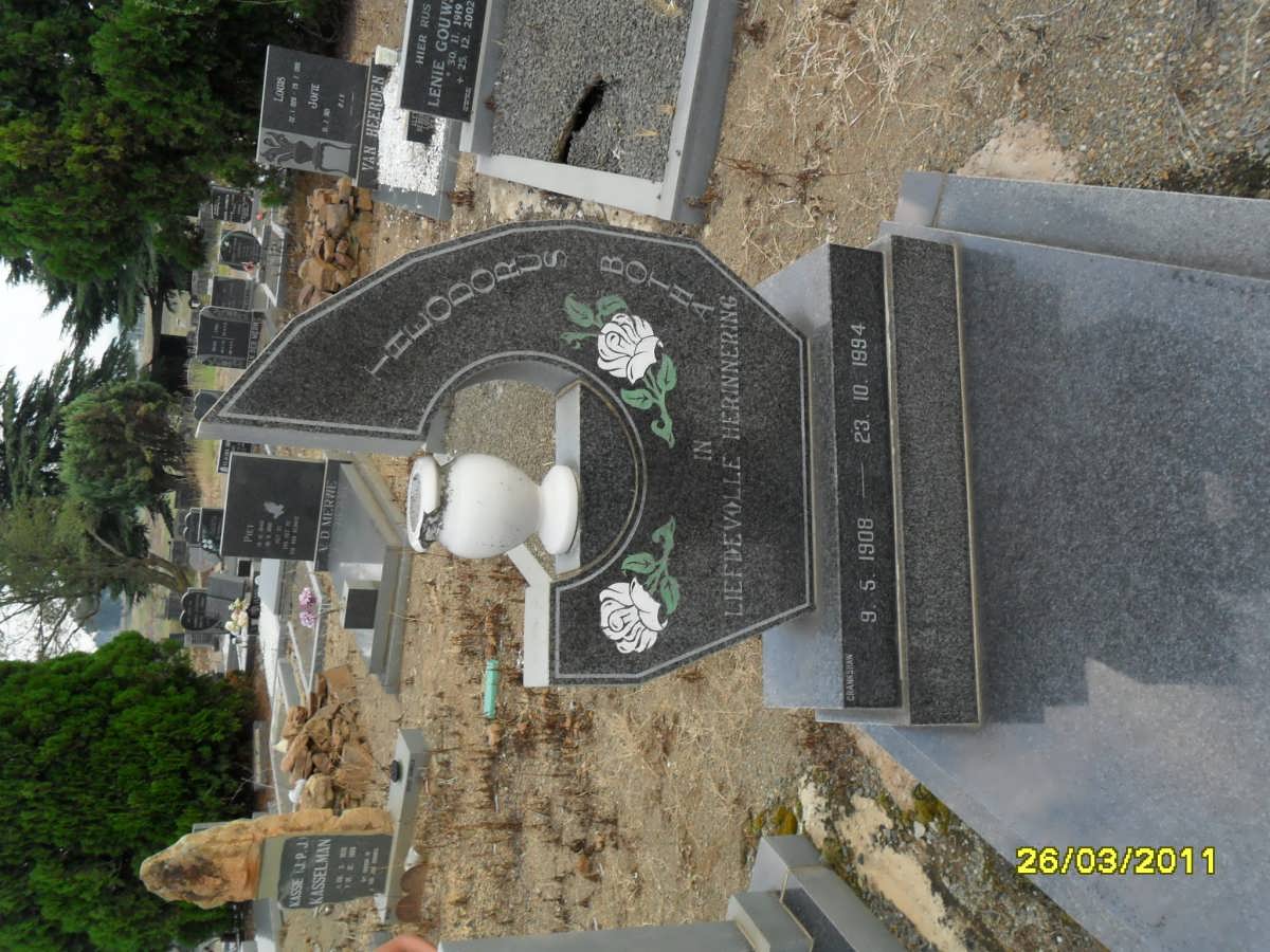 BOTHA Theodorus 1908-1994