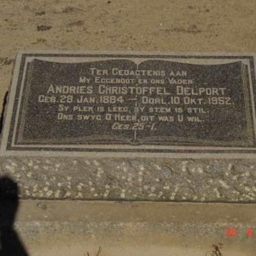 DELPORT Andries Christoffel 1884-1952