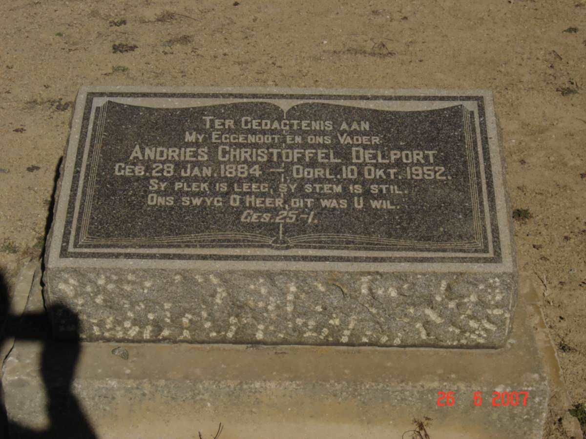 DELPORT Andries Christoffel 1884-1952