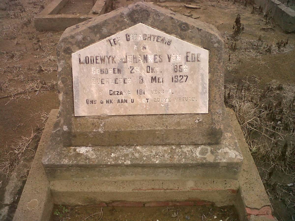 EDE Lodewyk Johannes, van 1856-1927