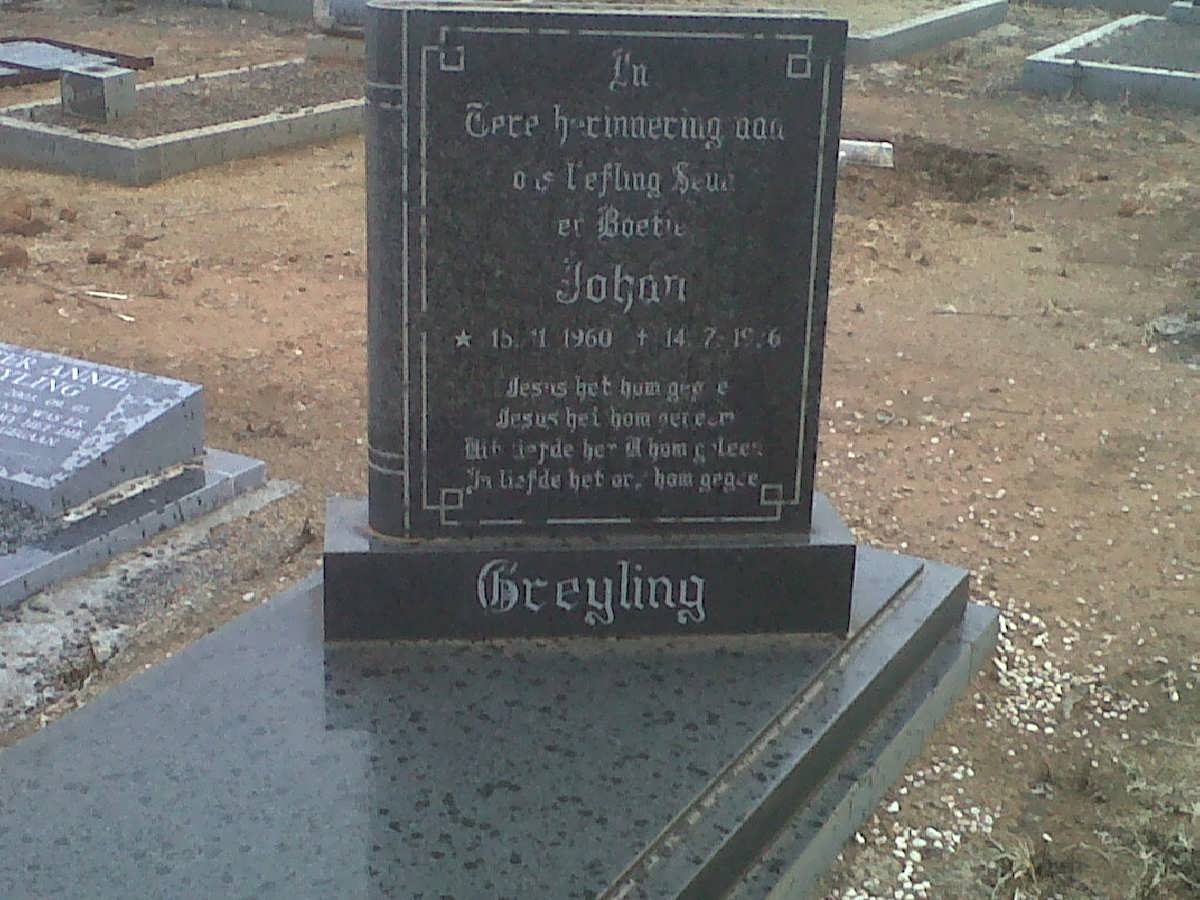GREYLING Johan 1960-1976