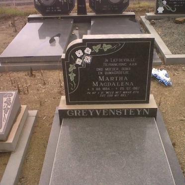 GREYVENSTEYN Martha Magdalena 1894-1987