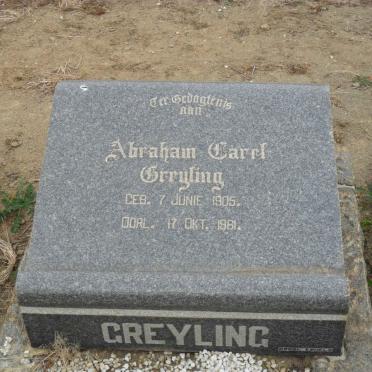 GREYLING Abraham Carel 1905-1961