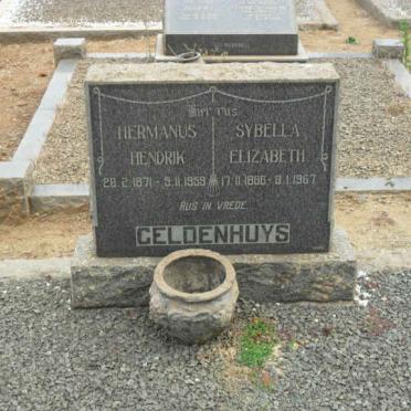 GELDENHUYS Hermanus Hendrik 1871-1959 &amp; Sybella Elizabeth 1886-1967