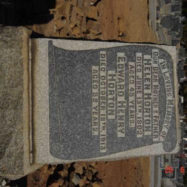 HORTON Edward Henry -1913 &amp; Helen -1902