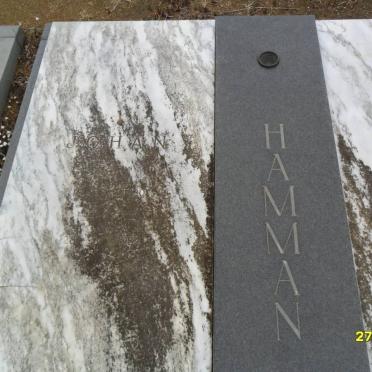 HAMMAN Johan 1930-1982 &amp; Dina 1932- 