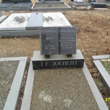 JOUBERT J.F. 1964-1981