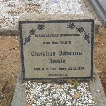 JOOSTE Christina Johanna 1876-1958
