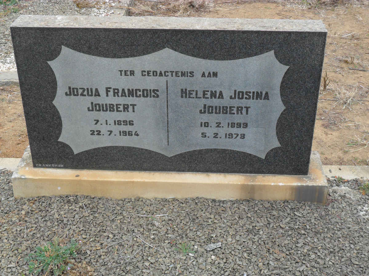 JOUBERT Jozua Francois 1896-1964 &amp; Helena Josina 1899-1978