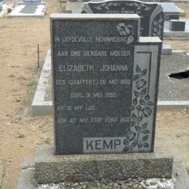 KEMP Elizabeth Johanna nee CRAFFERT 1880-1959
