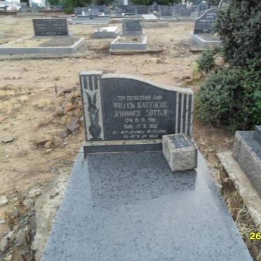 LÖTTER Willem Mattheus Johannes -1854