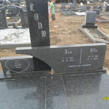 LOUW Jan 1913-1976 &amp; Ella 1919-2007