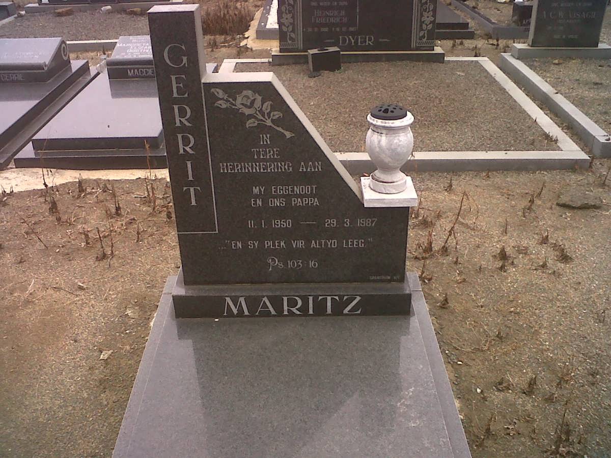 MARITZ Gerrit 1950-1987