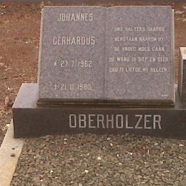 OBERHOLZER Johannes Gerhardus 1962-1980