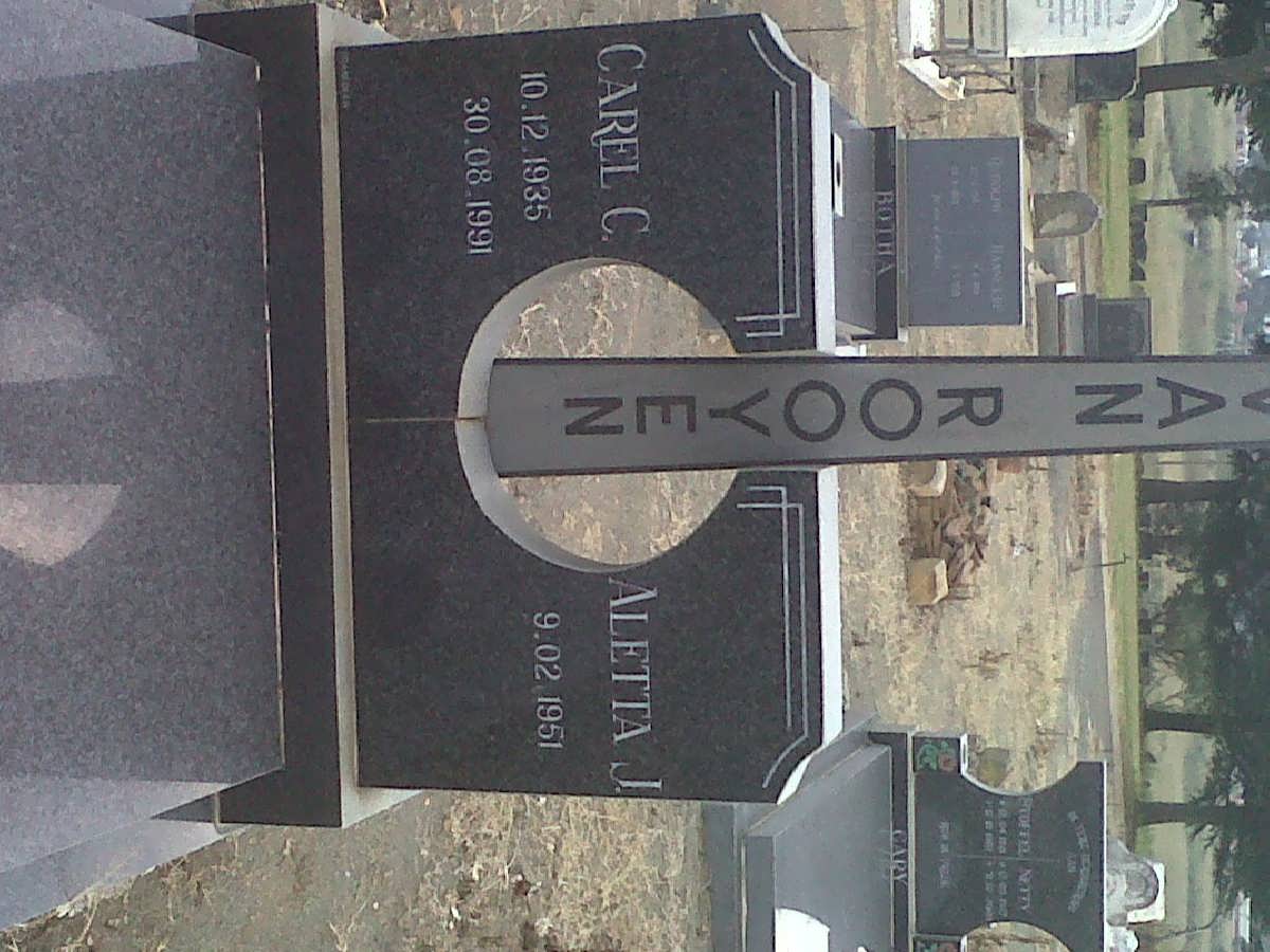 ROOYEN Carel C., van 1935-1991 &amp; Aletta J. 1951-