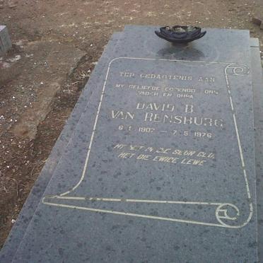 RENSBURG David B., van 1907-1976