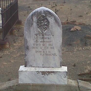 SWANEPOEL S.C. nee MARKGRAAFF 1862-1915