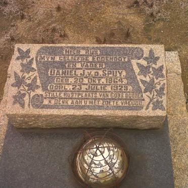 SPUY Daniel J., v.d. 1864-1929