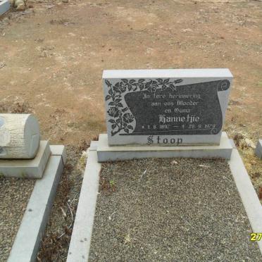 STOOP Hannetjie 1897-1979