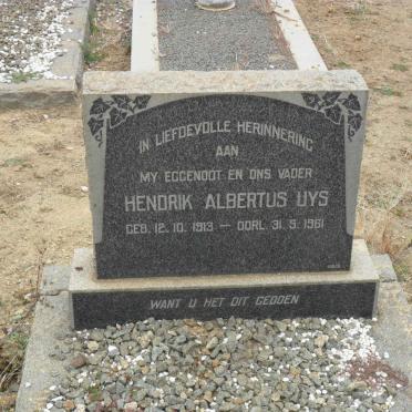 UYS Hendrik Albertus 1913-1961