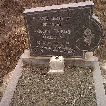 WALDEN Joseph Thomas 1944-1989