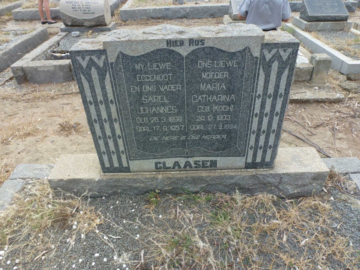 CLAASEN Sarel Johannes 1898-1957 & Maria Catharina KOCH 1903-1994