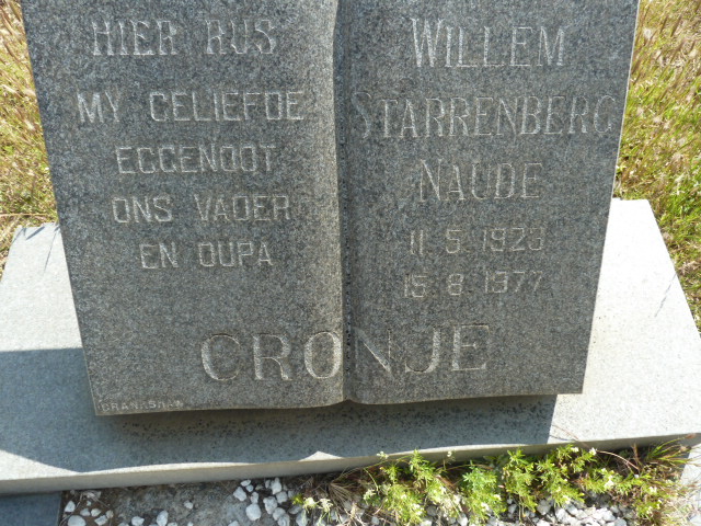 CRONJE Willem Starrenberg Naude 1923-1977