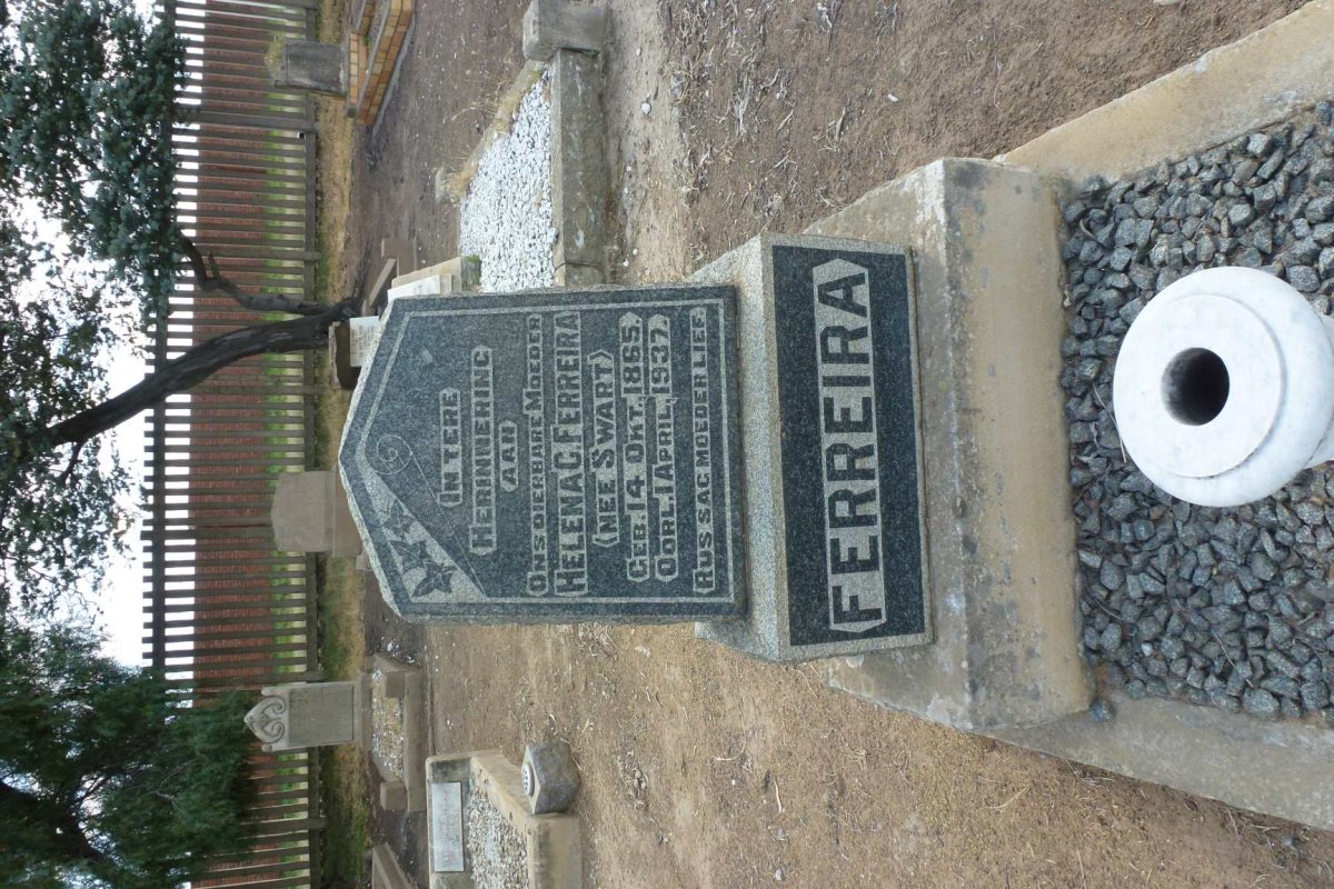FERREIRA Helena C. nee SWART 1865-1937