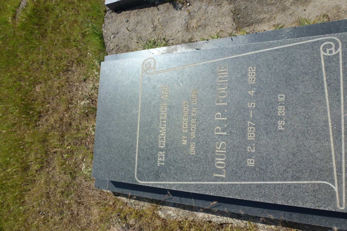 FOURIE Louis P.P. 1897-1982