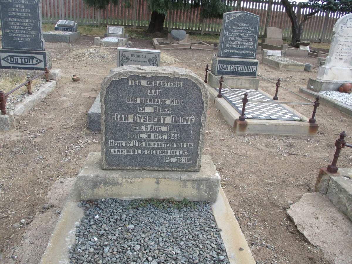 GROVE Jan Gysbert 1911-1941