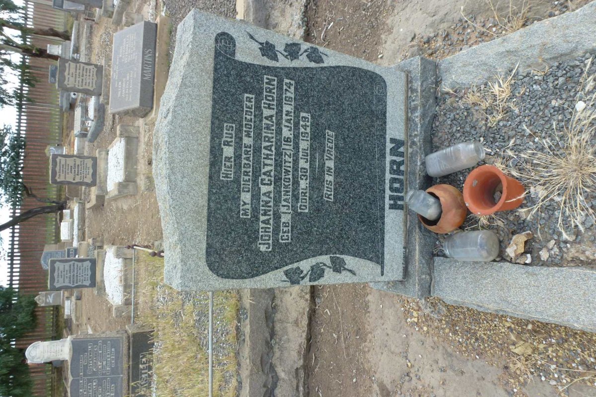 HORN Johanna Catharina nee JANKOWITZ 1874-1949