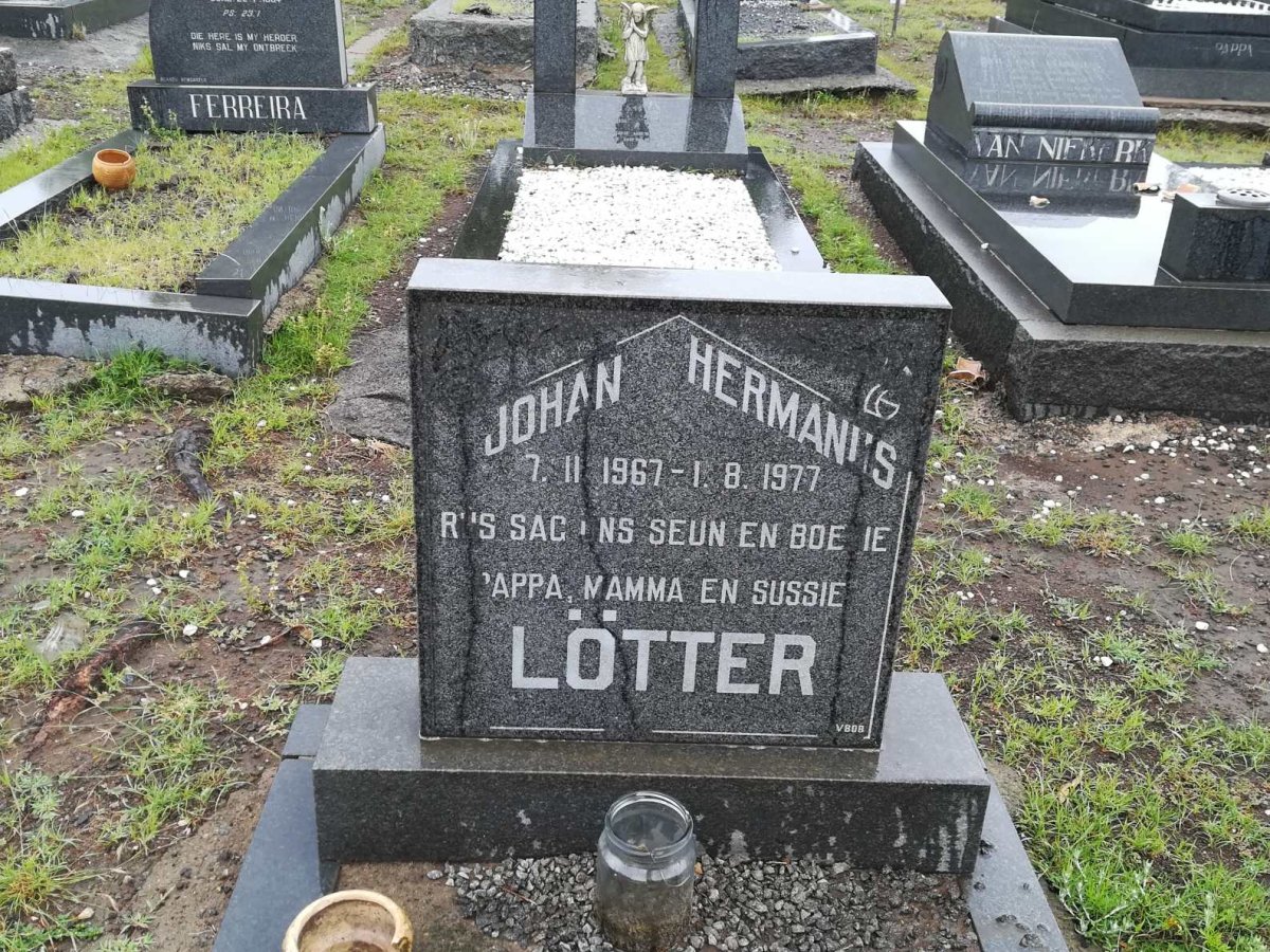 LOTTER Johan Hermanus 1967-1977
