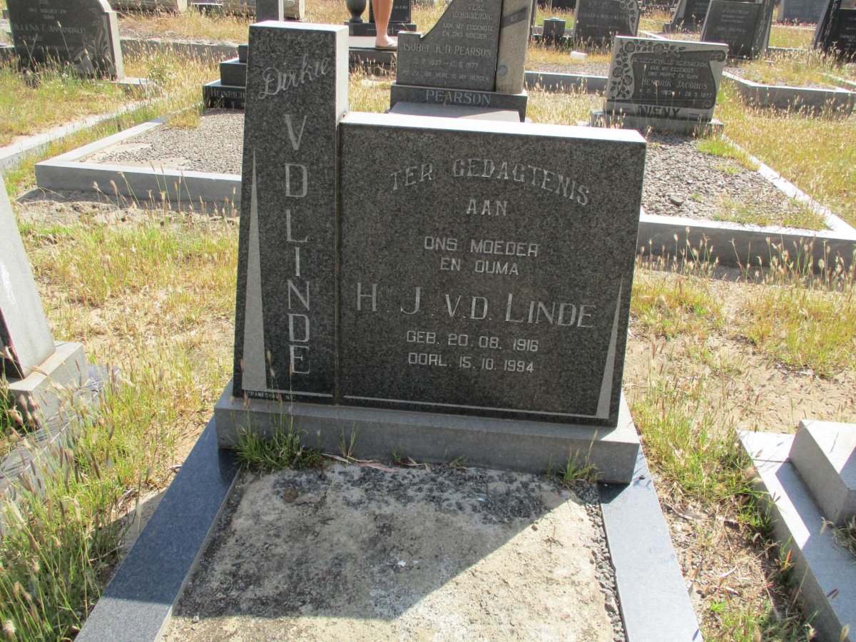 LINDE H.J., v.d. 1916-1994