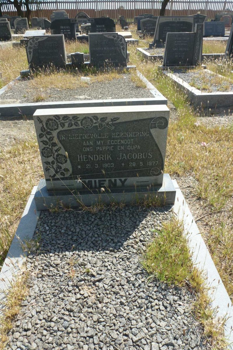 MIENY Hendrik Jacobus 1903-1977