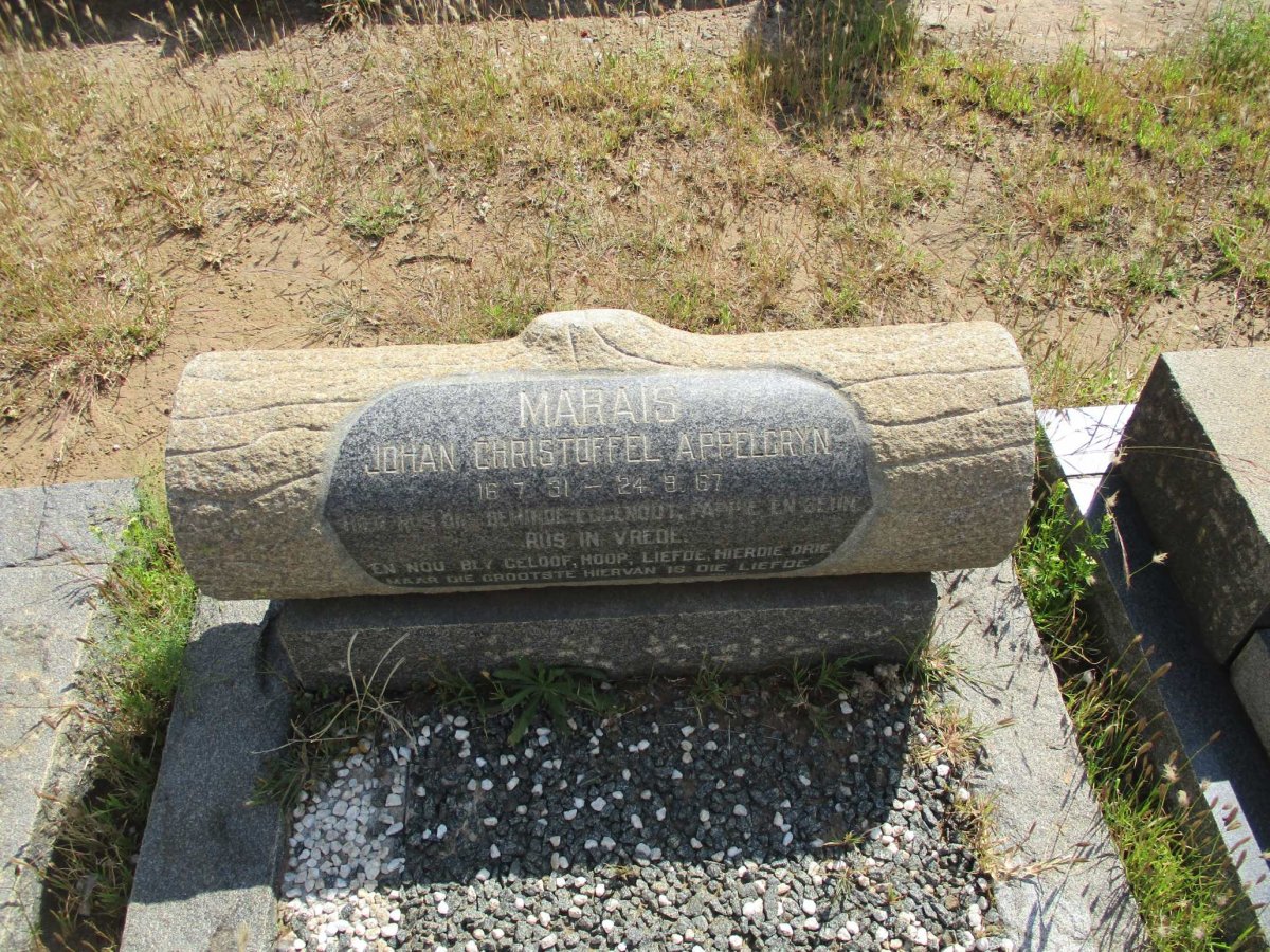 MARAIS Johan Christoffel Appelgryn 1931-1967