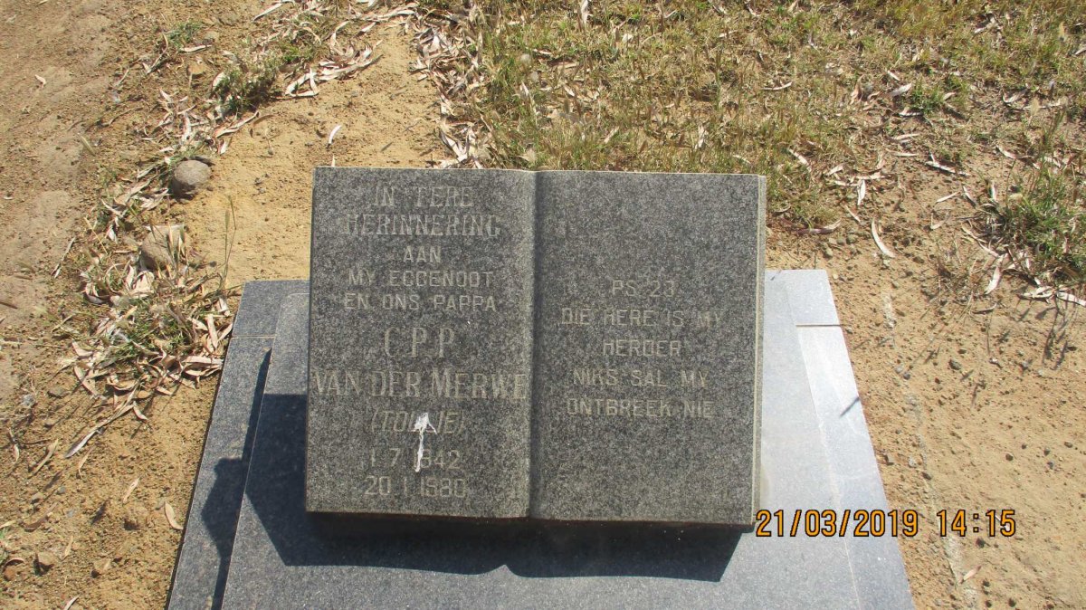 MERWE C.P.P., van der 1942-1980