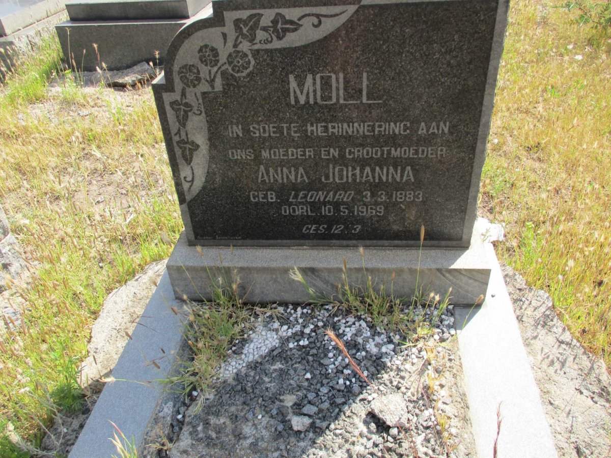 MOLL Anna Johanna nee LEONARD 1883-1969