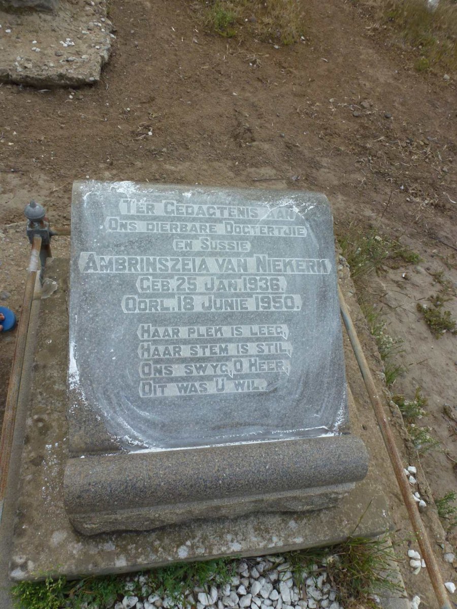 NIEKERK Ambrinszeia, van 1936-1950