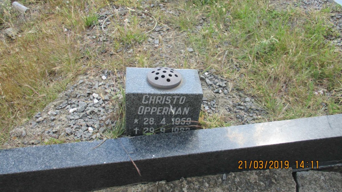 OPPERMAN Christo 1959-1983