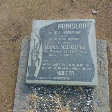 PRINSLOO Maria Magdalena nee MOOLMAN 1873-1938