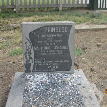 PRINSLOO Marthinus Johannes 1870-1935