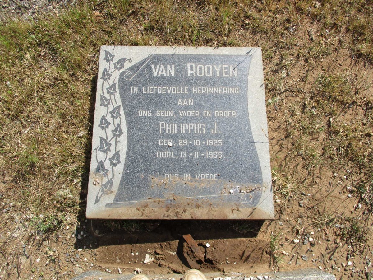 ROOYEN Philippus J., van 1925-1966