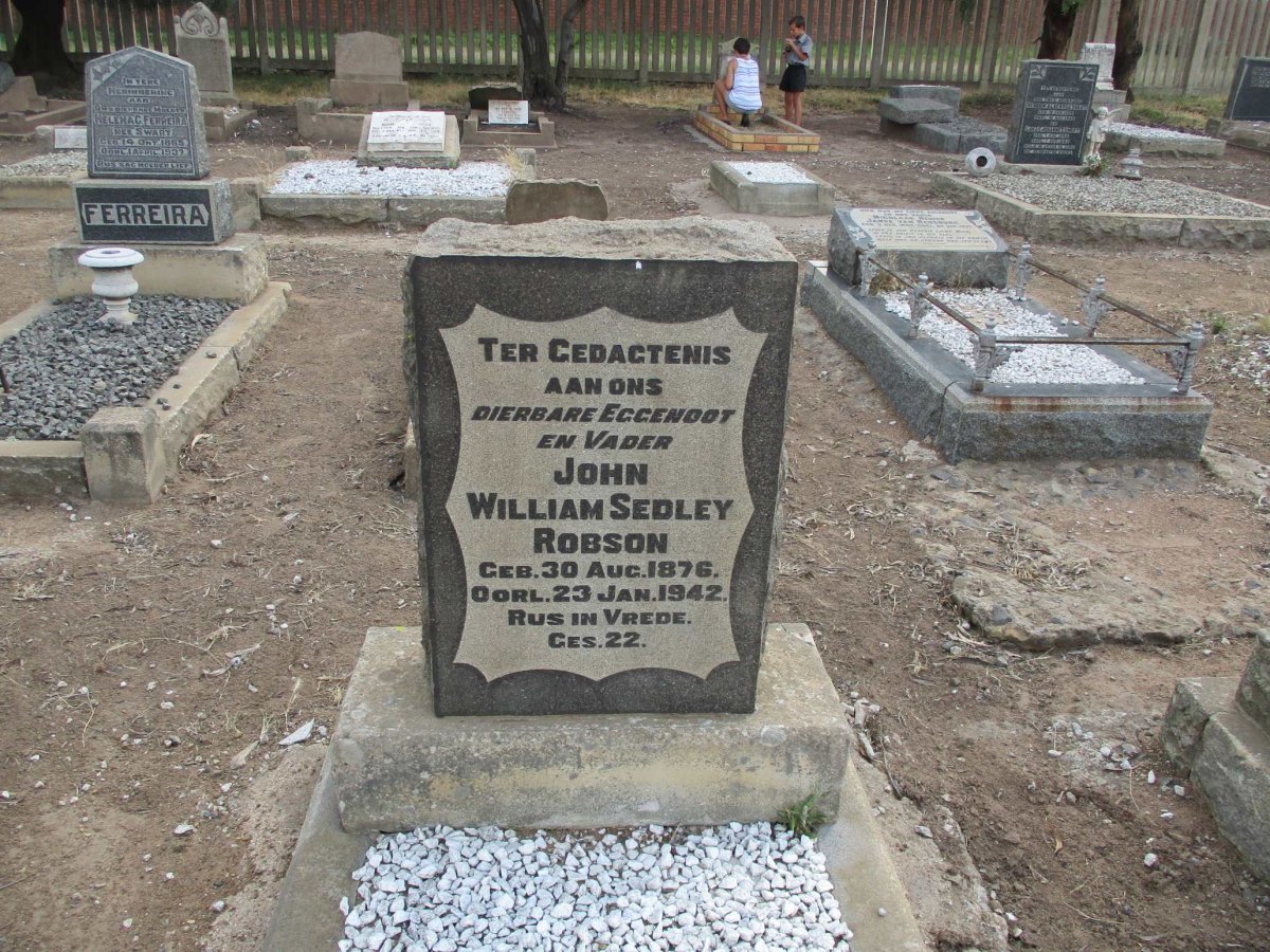 ROBSON John William Sedley 1876-1942