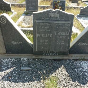 SWART Petrus C.C. 1897-1972 & Petronella S. POTGIETER 1902-1973